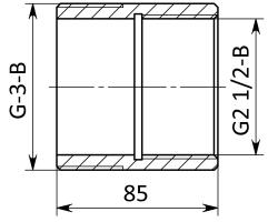 Втулка переходная АМТ8.229.018 (с внеш. G-3 на внутр. G-2 ½)